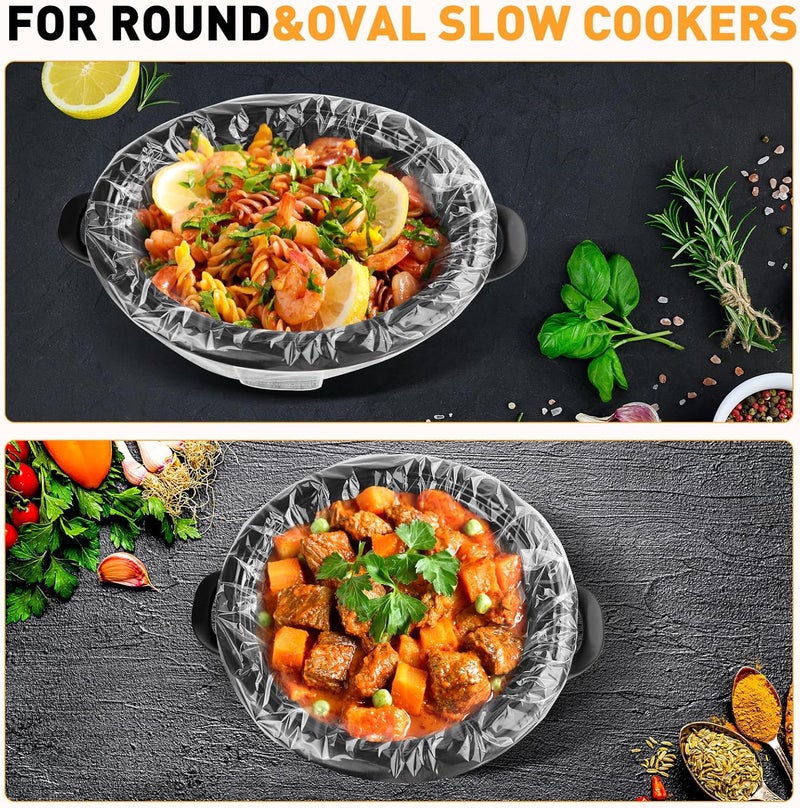 YixangDD 40 Pack Slow Cooker Liners, Large Size 13"x 21" Cooking Bags Disposable Pot Liners, Plastic Slow Cooker Bags Fits 3-8 Quarts, BPA Free, Suitable for Oval & Round Pot - Image 5